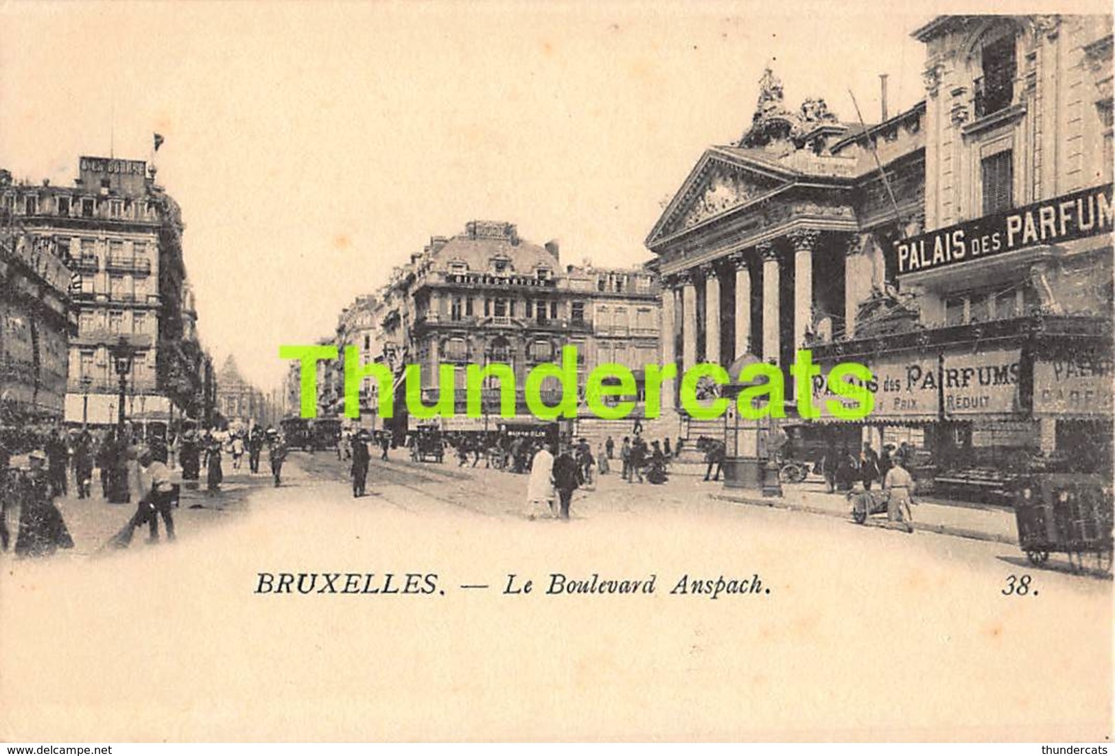 CPA BRUXELLES LE BOULEVARD ANSPACH - Lanen, Boulevards