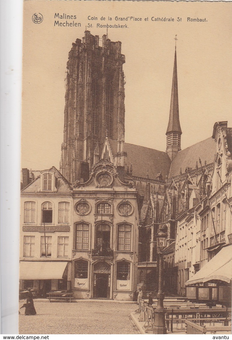 MECHELEN / GROTE MARKT EN ST ROMBOUTS - Malines