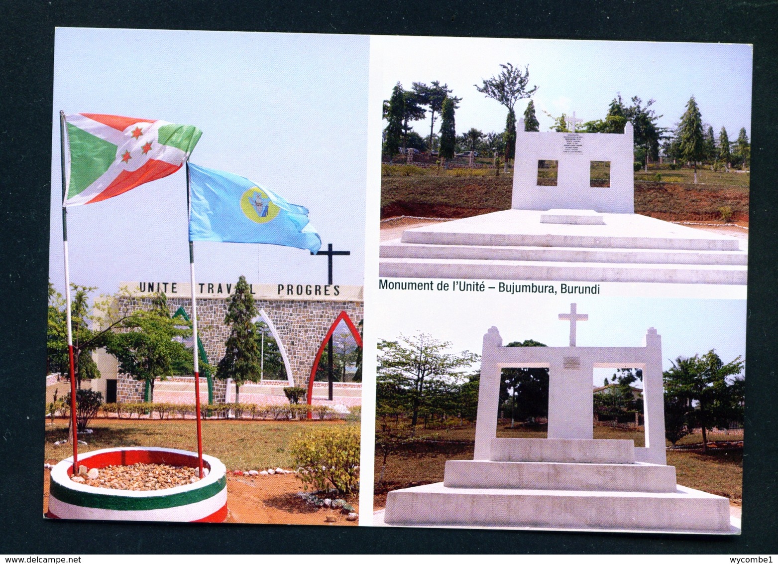 BURUNDI - Bujumbura Unity Monument Multi View Unused Postcard As Scans - Burundi