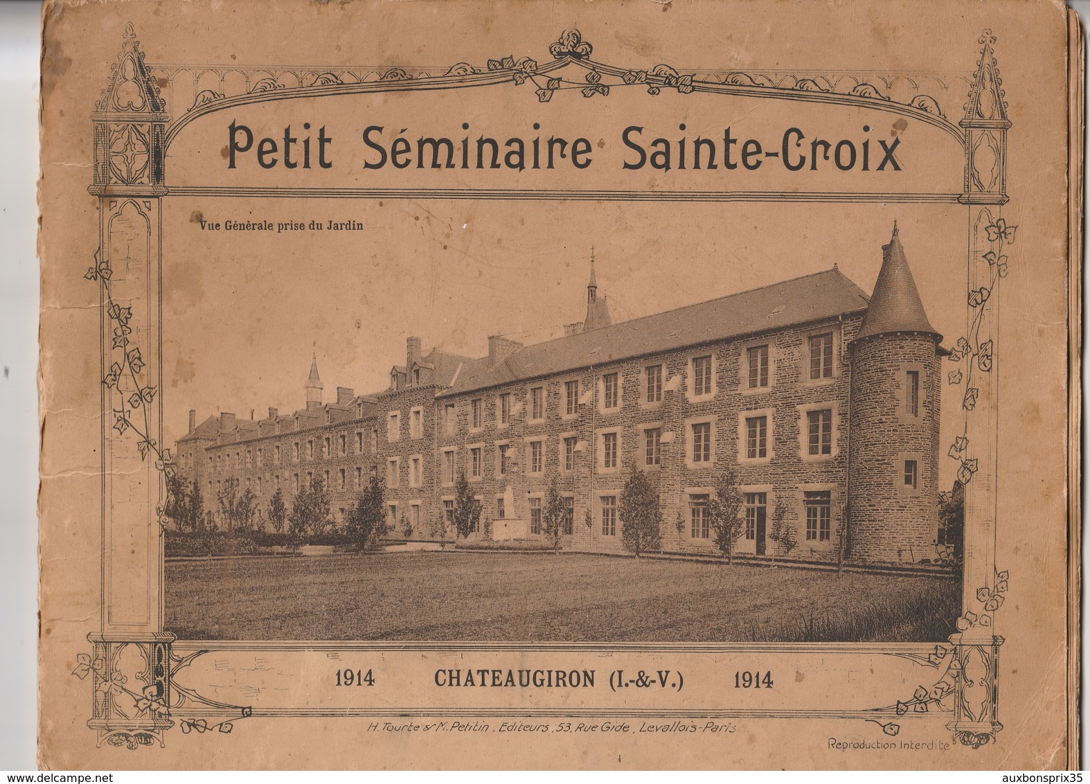 LIVRET - CHATEAUGIRON - PETIT SEMINAIRE SAINTE CROIX - 1914 - 35 - Unclassified