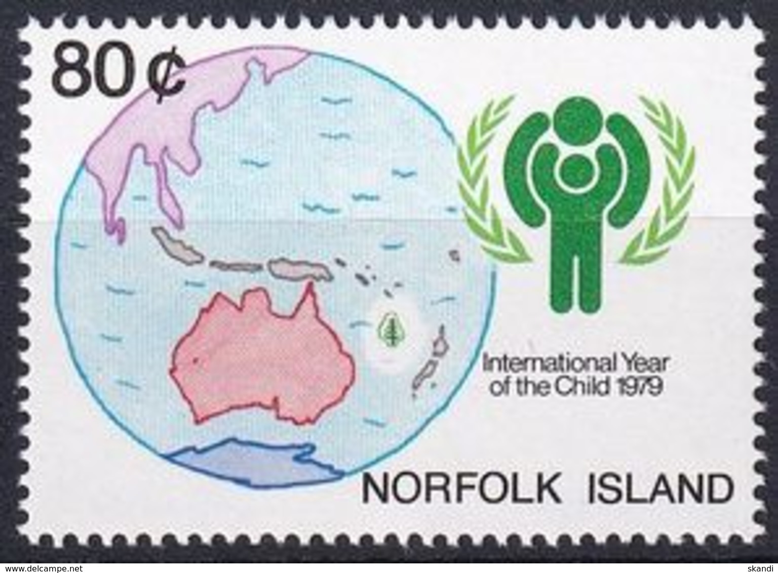 NORFOLK INSEL 1979 Mi-Nr. 233 ** MNH - JAHR DES KINDES - YEAR OF THE CHILD - Norfolkinsel