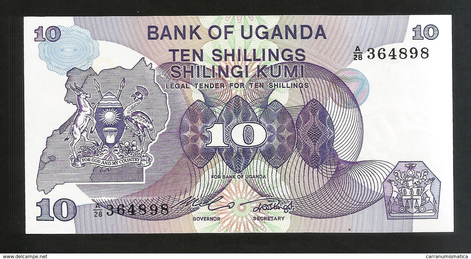 UGANDA - BANK Of UGANDA - 10 SHILLINGS - Uganda