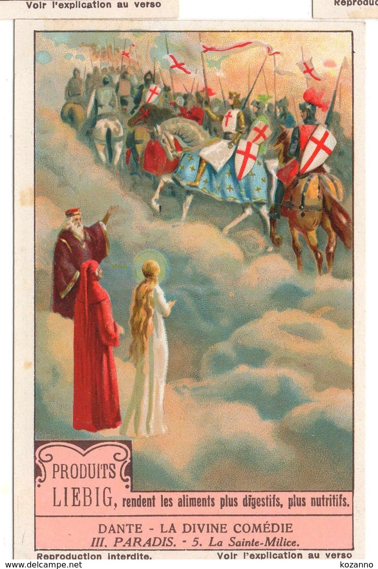 S1227- CHROMO LIEBIG - 1929 -  " DANTE LA DIVINE COMEDIE III. PARADIS " : 5. LA SAINTE MILICE - Liebig
