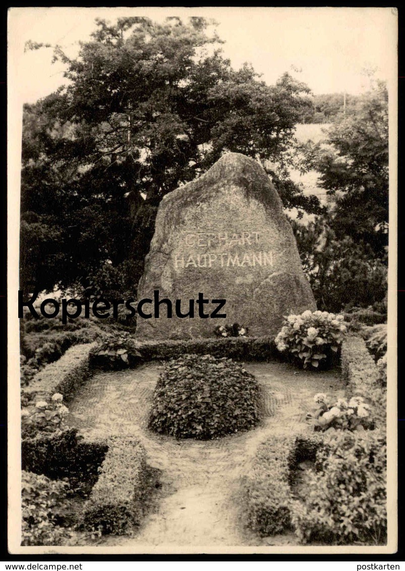 ALTE POSTKARTE INSEL KLOSTER HIDDENSEE GERHART HAUPTMANN GRABSTÄTTE Funeral Begräbnis Postcard Cpa AK Ansichtskarte - Hiddensee