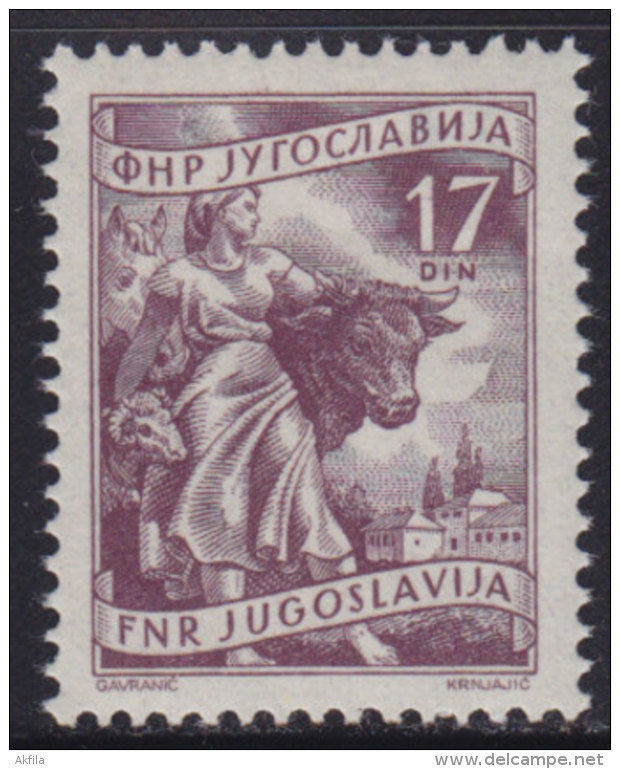 Yugoslavia 1955 Definitive - 17 Din, MNH (**) Michel 760 - Nuevos