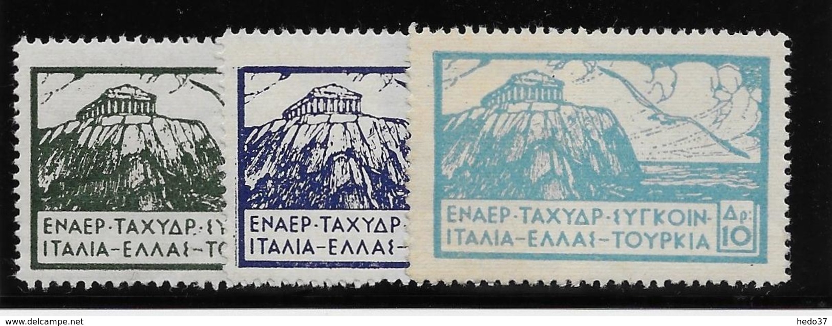 Grèce Poste Locale - Oiseaux - 3 Valeurs - Neuf * Avec Charnière - TB - Local Post Stamps