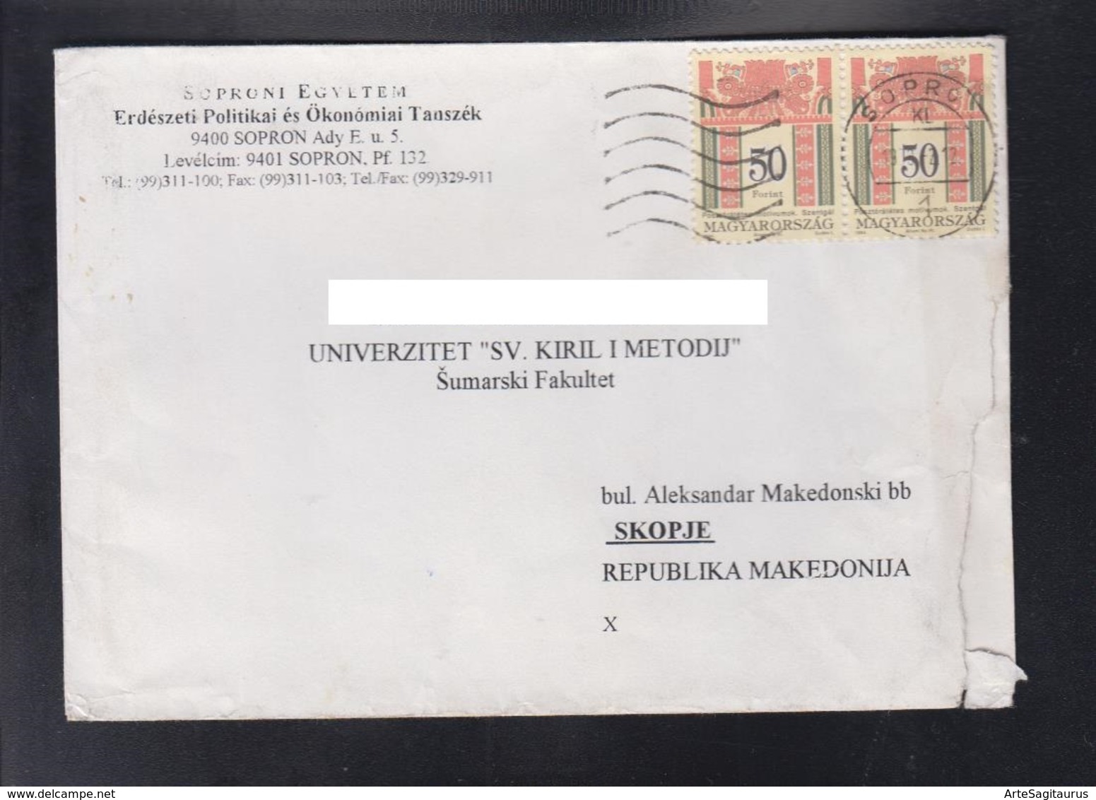 HUNGARY, COVER / REPUBLIC OF MACEDONIA ** - Briefe U. Dokumente