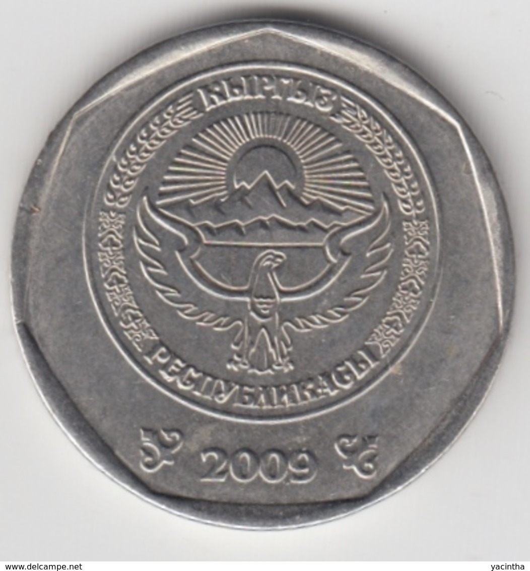 @Y@   KYRGYZSTAN 2009 10 Com  Unc  (12) Reeded  Lettered Edge - Kirghizistan