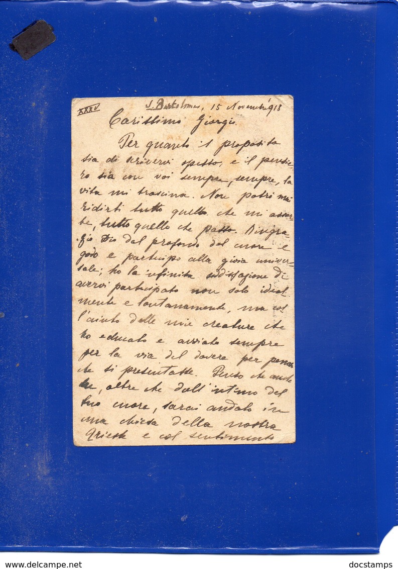 ##(DAN1912)- Lineare CENSURA SPEZIA Su Cartolina Per S.Ten. Di Vascello Comandante Motoscafo 222 Squadriglia MAS-Venezia - Marcofilía