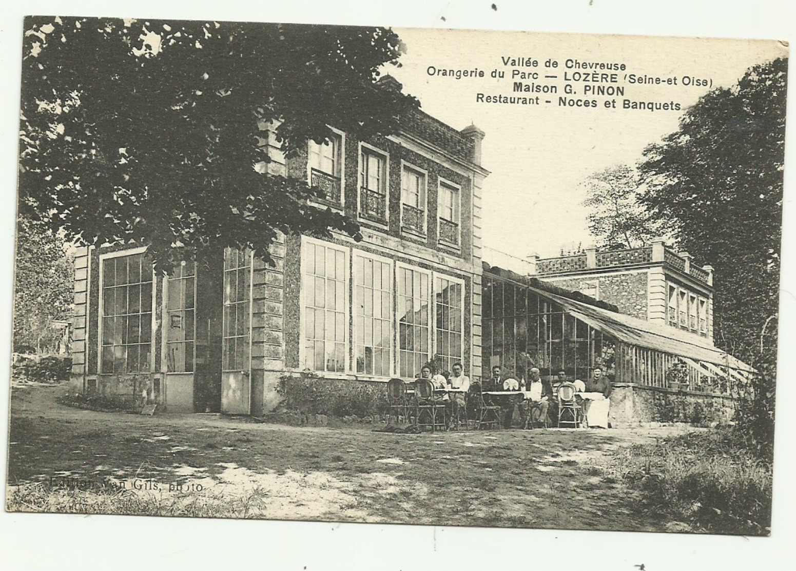 Cpa   Vallée De Chevreuse  Orangerie Du Parc  .LOZERE  (Seine.et.Oise) Maison G. PINON  Restaurant .Noces Et Banquets - Andere & Zonder Classificatie