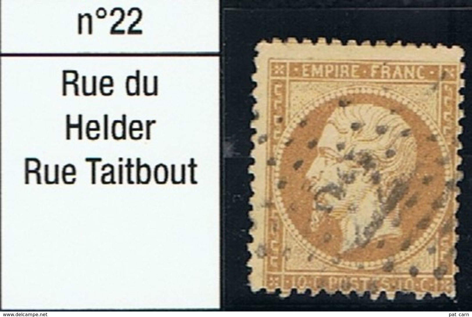 N°21 Etoile 22 Belle Frappe Beau Timbre - 1862 Napoléon III