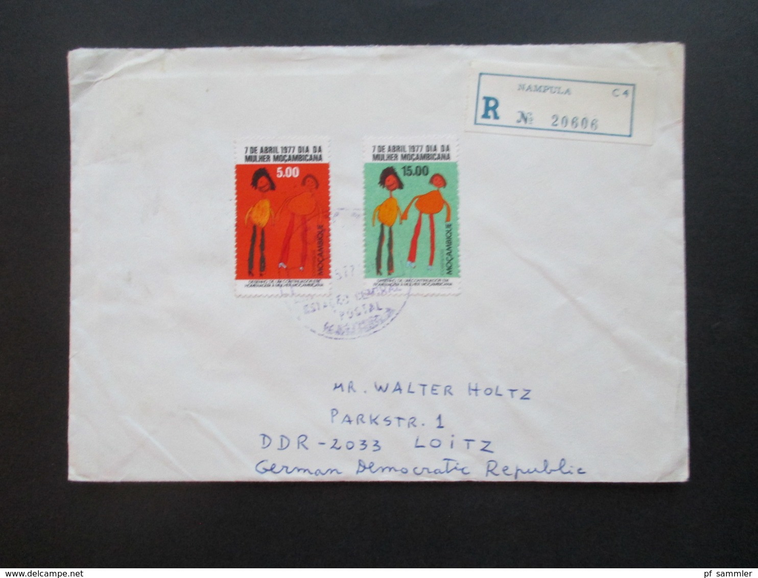 Mosambik / Mocambique 1977 Einschreiben Nampula In Die DDR Luftpost / Air Mail über Lisboa Portugal - Mozambique