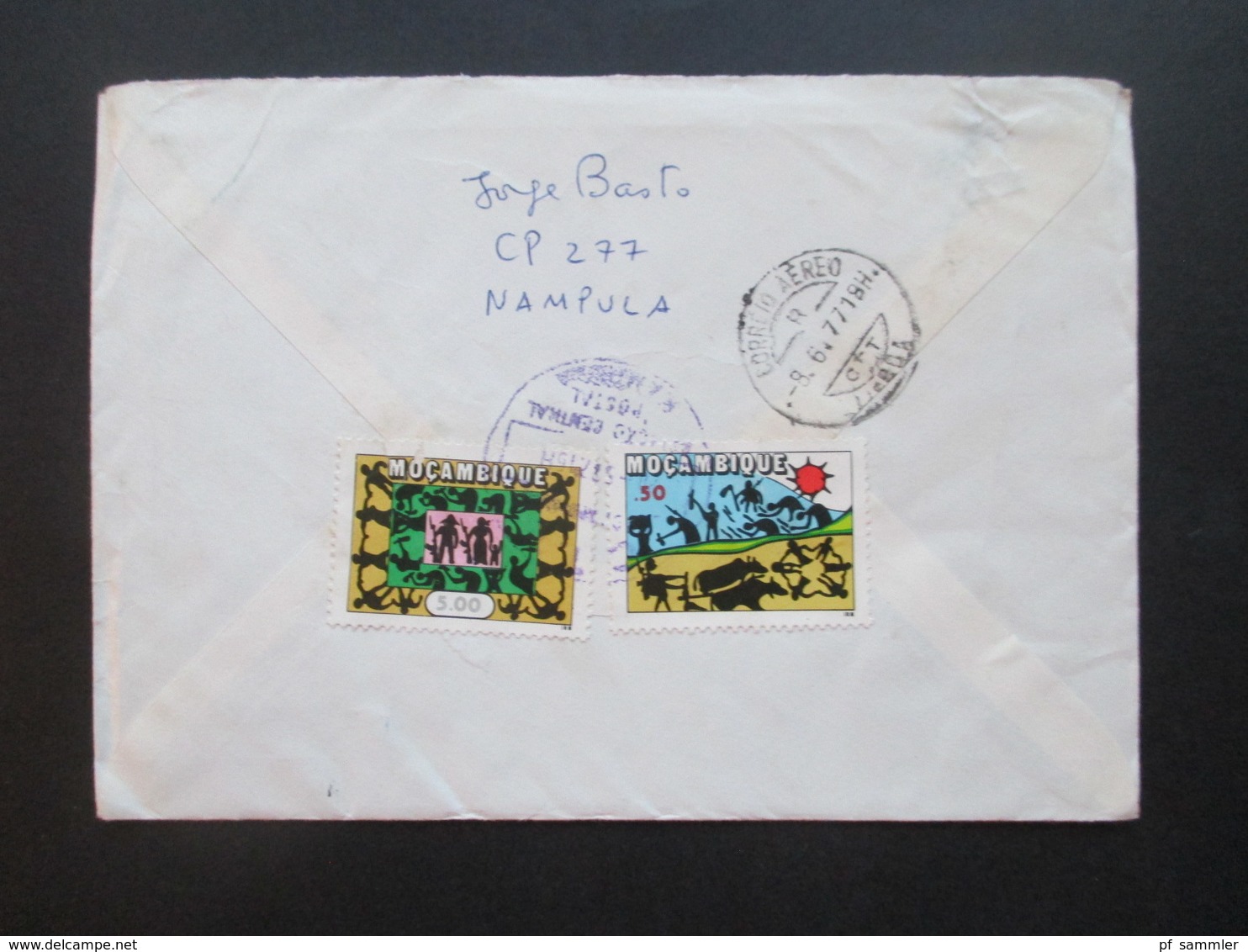 Mosambik / Mocambique 1977 Einschreiben Nampula In Die DDR Luftpost / Air Mail über Lisboa Portugal - Mosambik