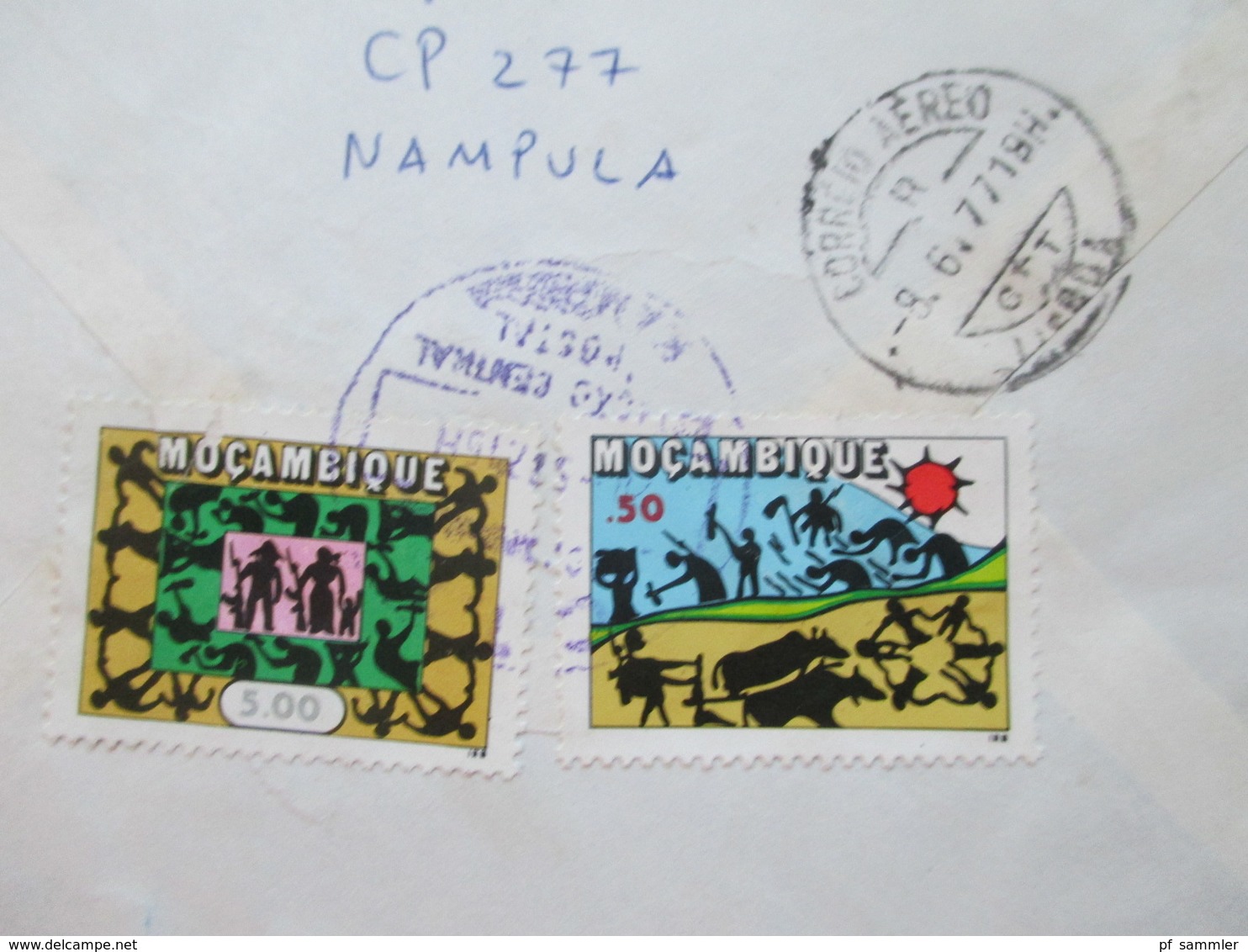 Mosambik / Mocambique 1977 Einschreiben Nampula In Die DDR Luftpost / Air Mail über Lisboa Portugal - Mozambico