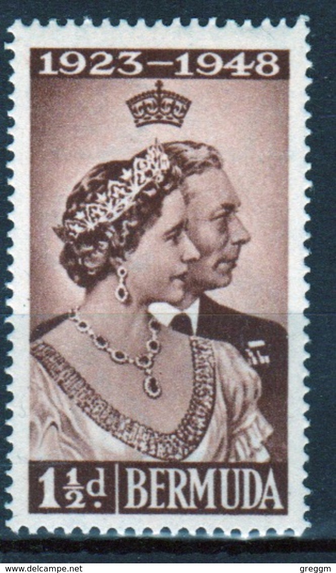 Bermuda 1948 George VI Low Value Silver Wedding Stamp. - Bermuda