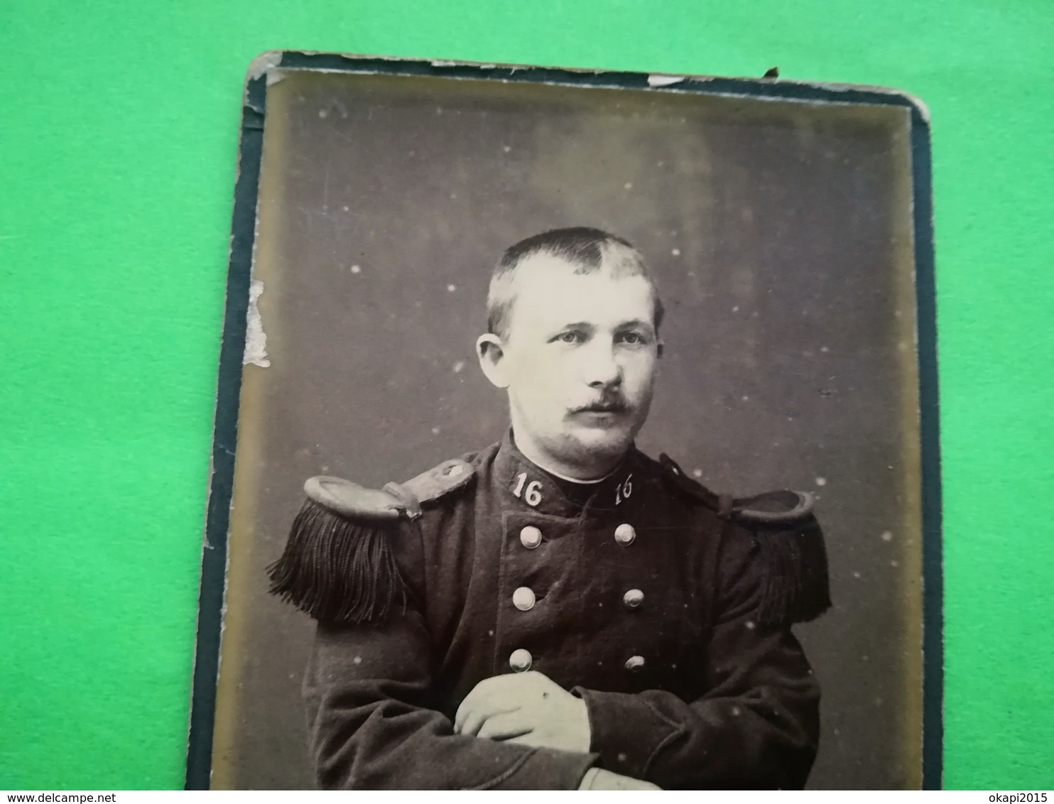 CDV PHOTO CARTE DE VISITE D UN MILITAIRE UNIFORME PHOTOGRAPHE  G. GODART À LILLE DÉPARTEMENT DU NORD HAUTS - DE- FRANCE - Guerre, Militaire