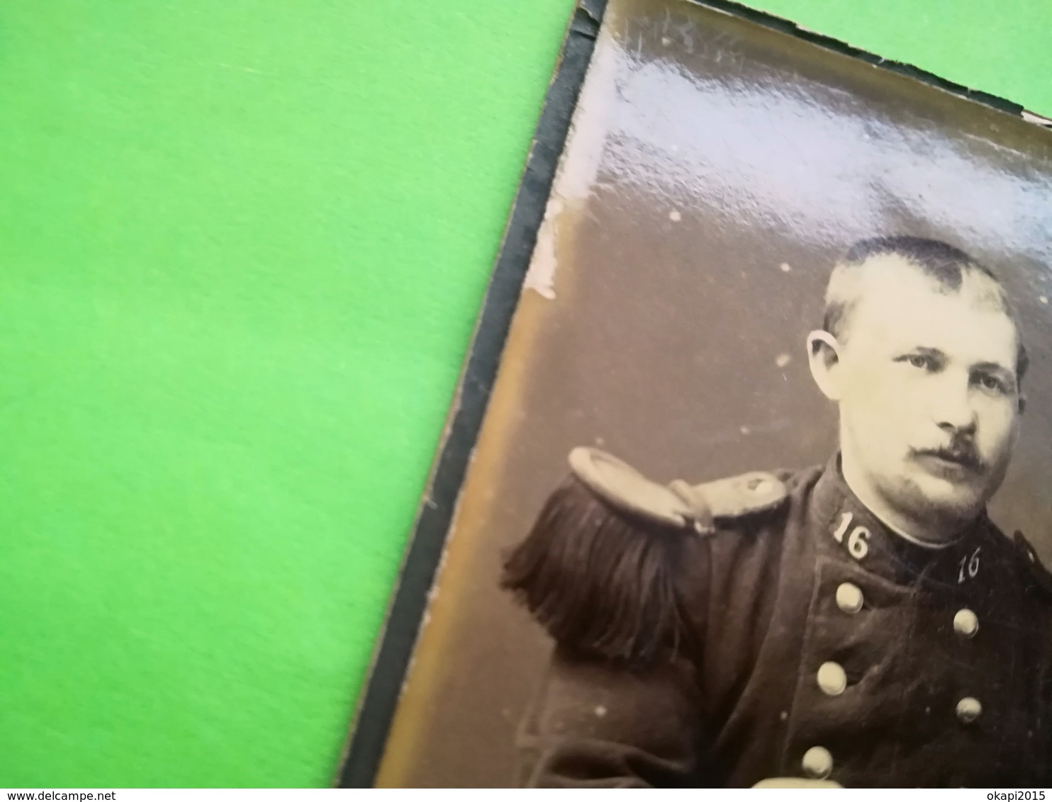 CDV PHOTO CARTE DE VISITE D UN MILITAIRE UNIFORME PHOTOGRAPHE  G. GODART À LILLE DÉPARTEMENT DU NORD HAUTS - DE- FRANCE - Krieg, Militär