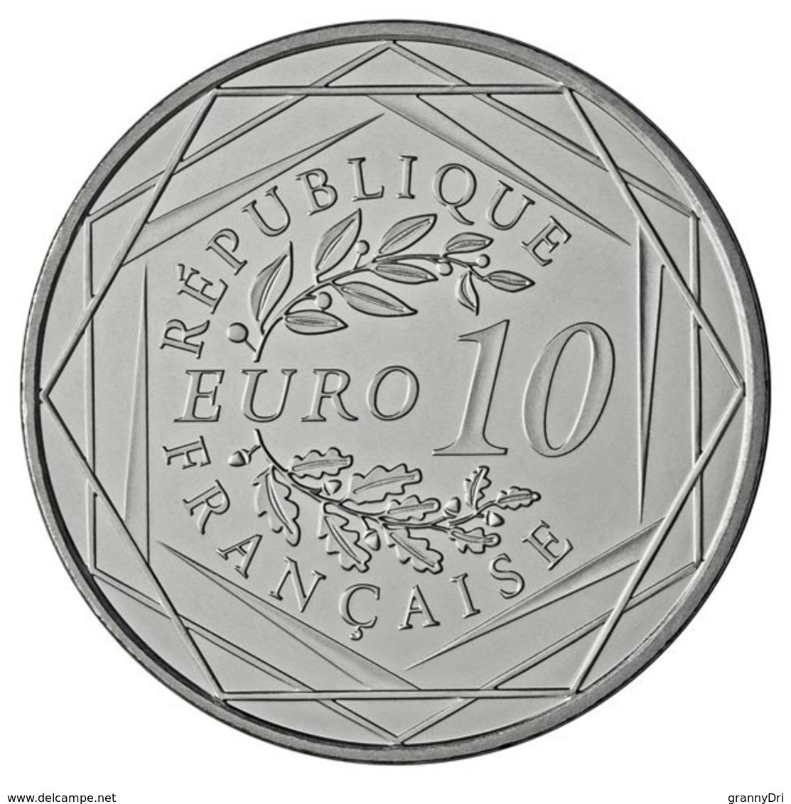 10€ 2016 Argent  Football Republique Francaise Sous Emballage - France