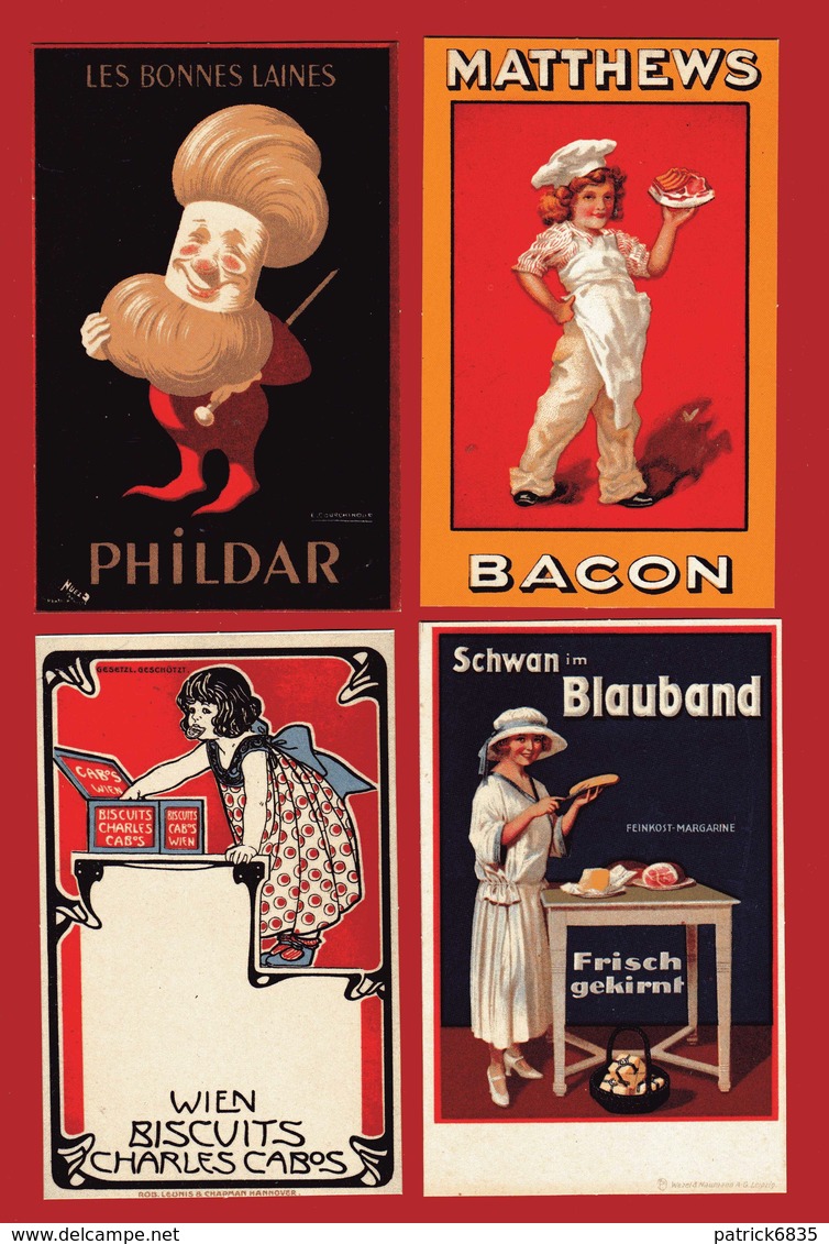 PUBBLICITARIE - BACON - BLAUBAND - BISCUITS - LAINES.   RIPRODUZIONE. - Advertising