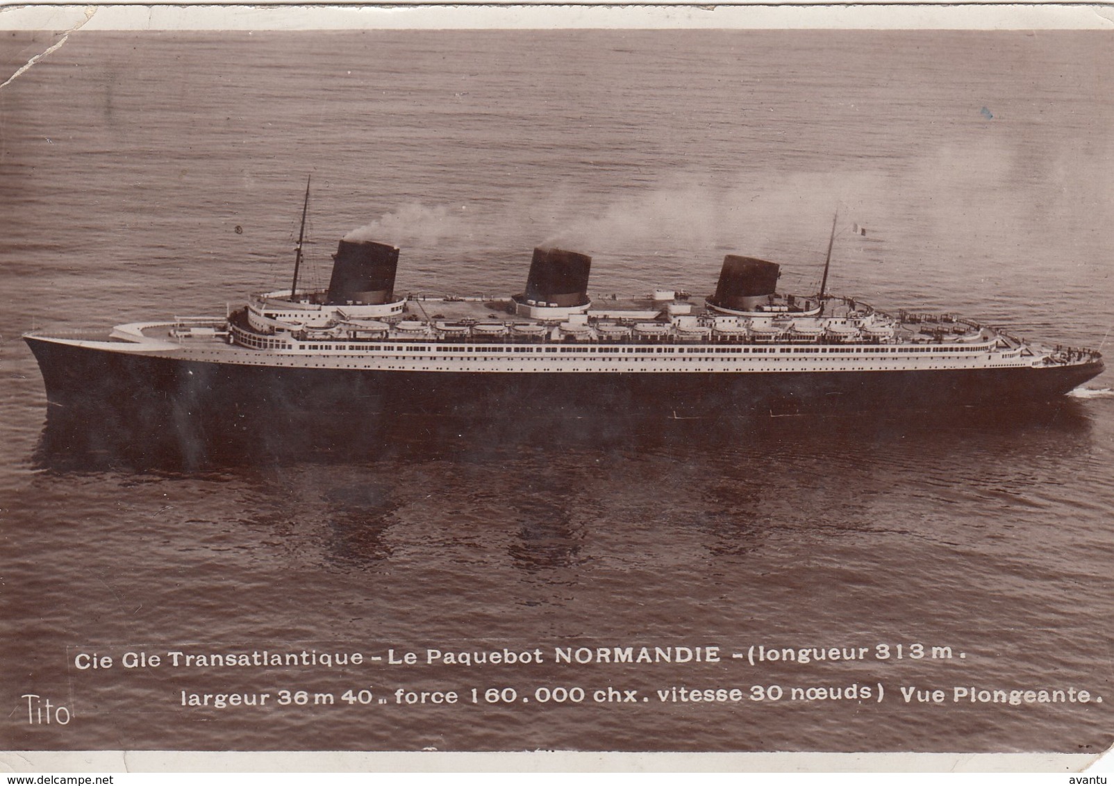 NORMANDIE  / TRANSATLANTIQUE - Paquebots