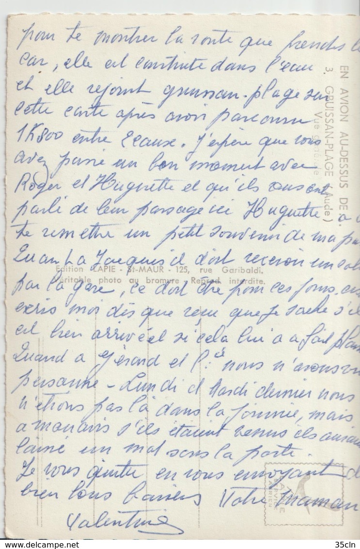 GRUISSAN PLAGE ( Aude ) - Etablissement Fabre. Joueurs De Volley Devant L'Hôtel ) - Autres & Non Classés