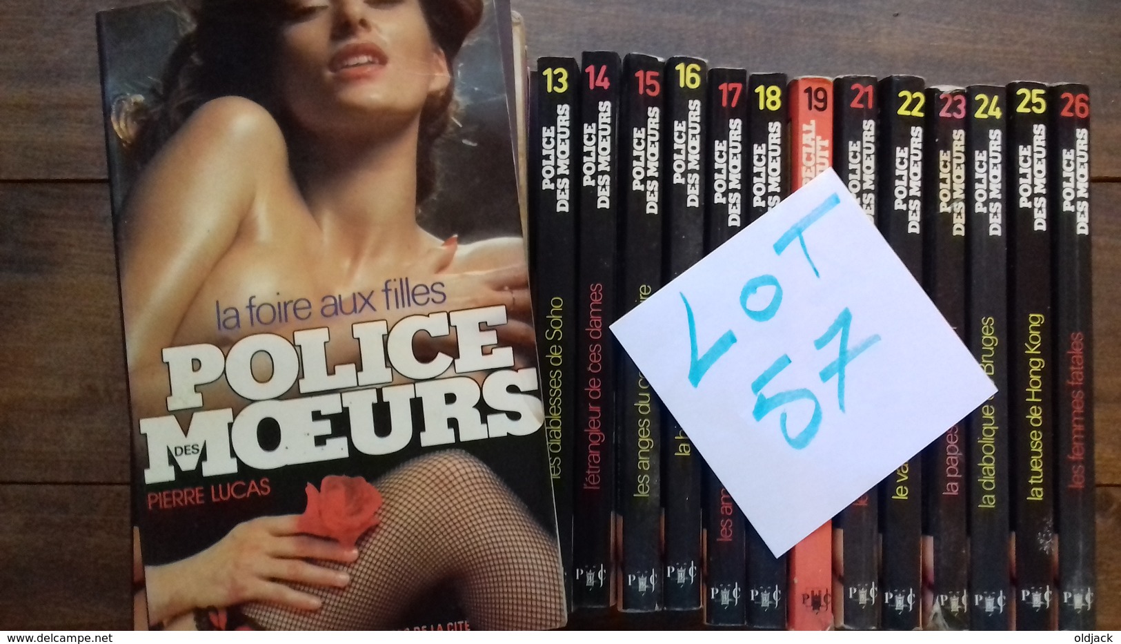 Lot De 25 Livres " POLICE DES MOEURS " En Bon état. Pierre LUCAS. (lot N°57) - Police Des Moeurs