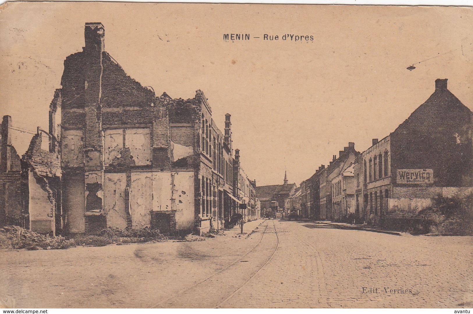 MENEN / OORLOG 1914-18 / IEPERSTRAAT - Menen