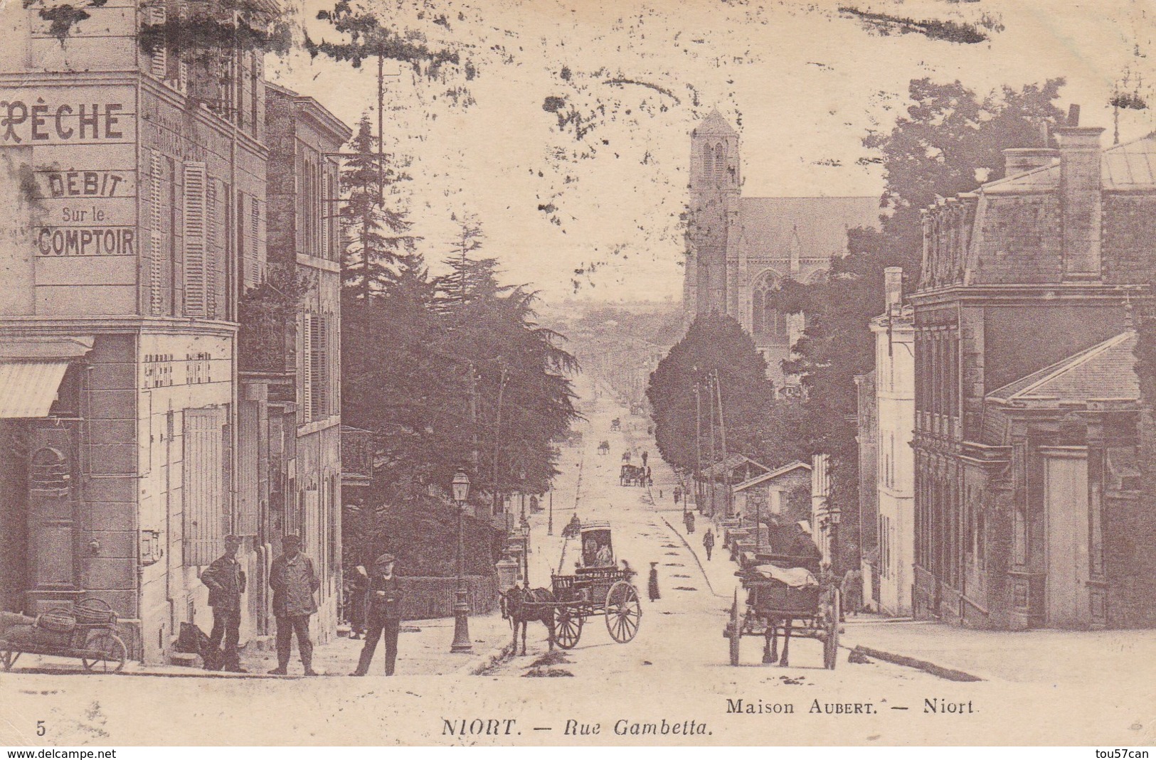 NIORT - DEUX-SÈVRES  -  (79)  -  CPA ANIMÉE 1919. - Niort