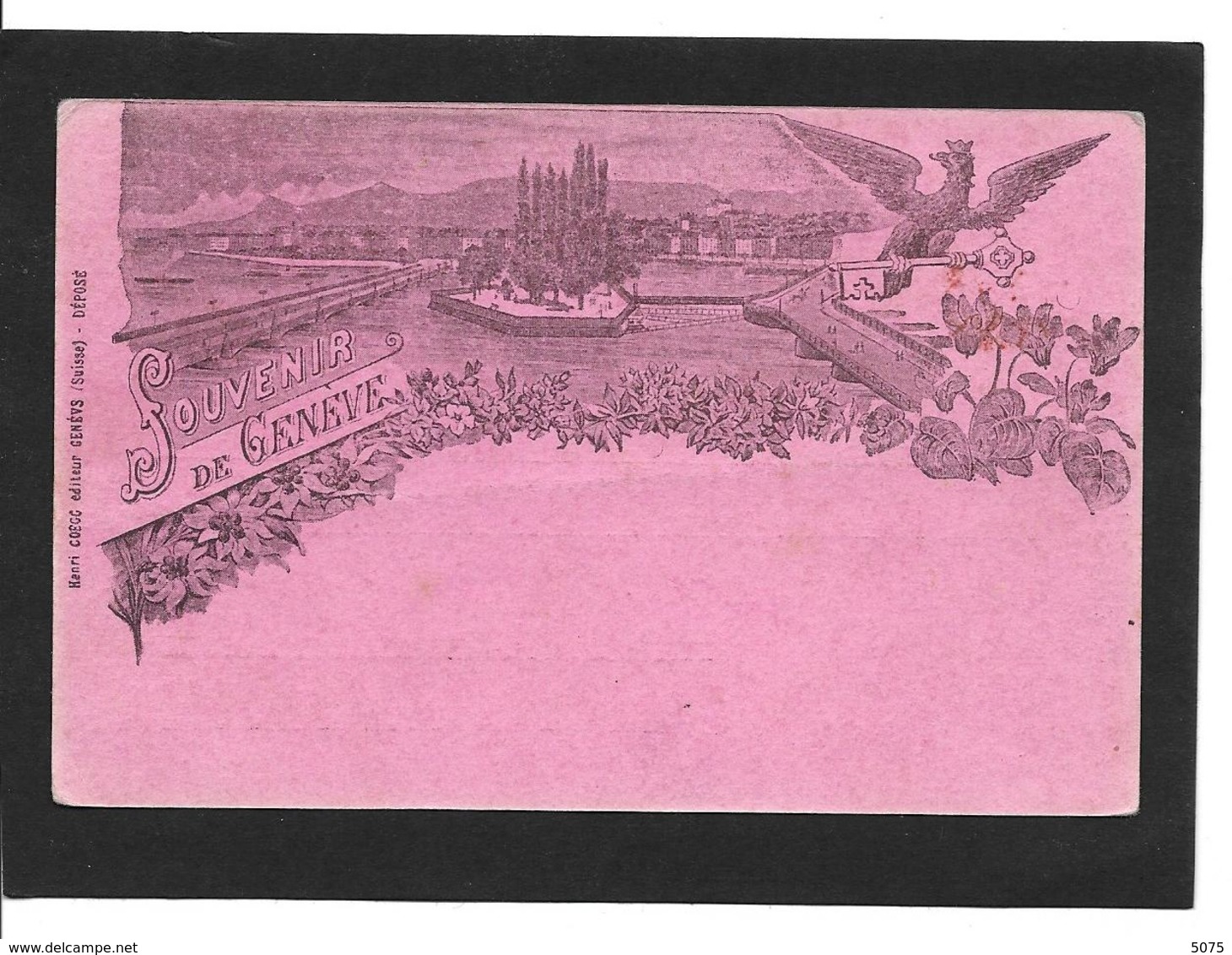 Souvenir De L'expo De Geneve De 1896 - Autres & Non Classés