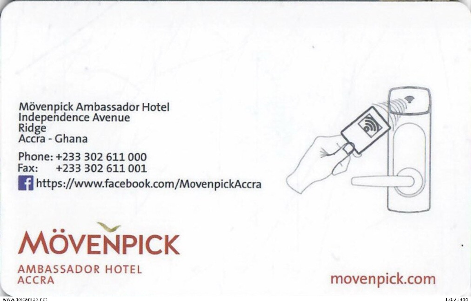 GHANA  KEY HOTEL   Mövenpick Ambassador Hotel Accra - Relax & Enjoy - Hotelkarten