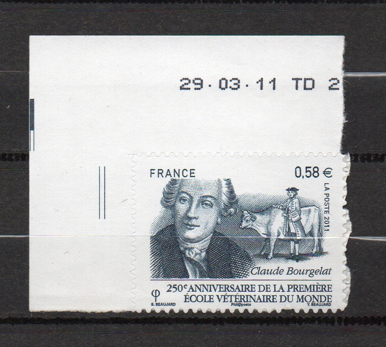 Timbres France N° 564 Neuf ** Claude Bourgelat Bord De Feuille - Sonstige & Ohne Zuordnung