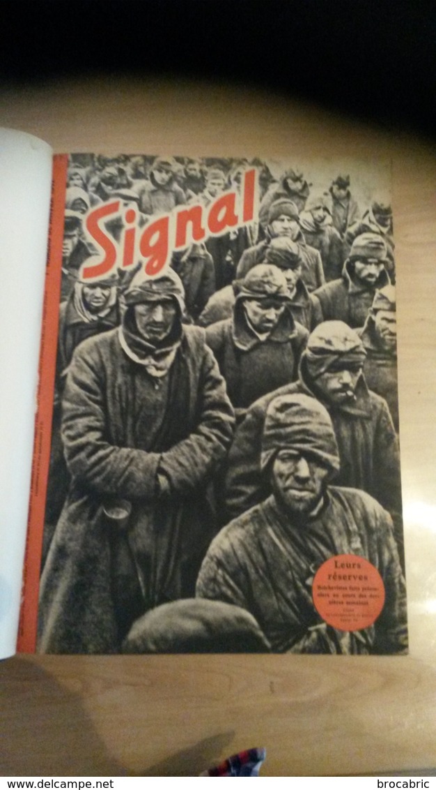 Recueil Reliure Revue Signal Annee 1942 Complet Ww2 Guerre 1939 - 1939-45