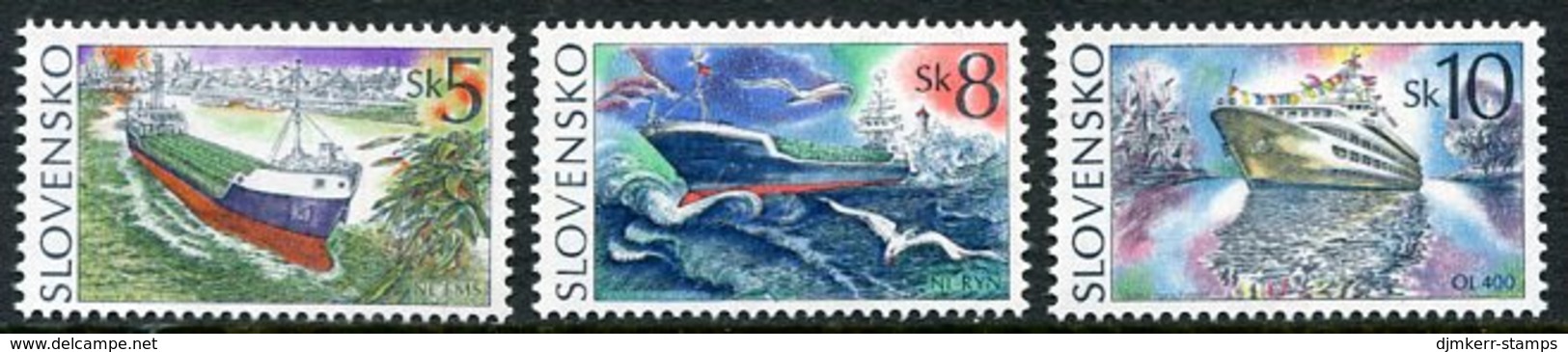 SLOVAKIA 1994 Ships MNH / **.  Michel 213-15 - Unused Stamps