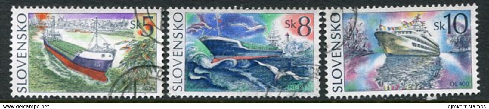 SLOVAKIA 1994 Ships Used..  Michel 213-15 - Usados