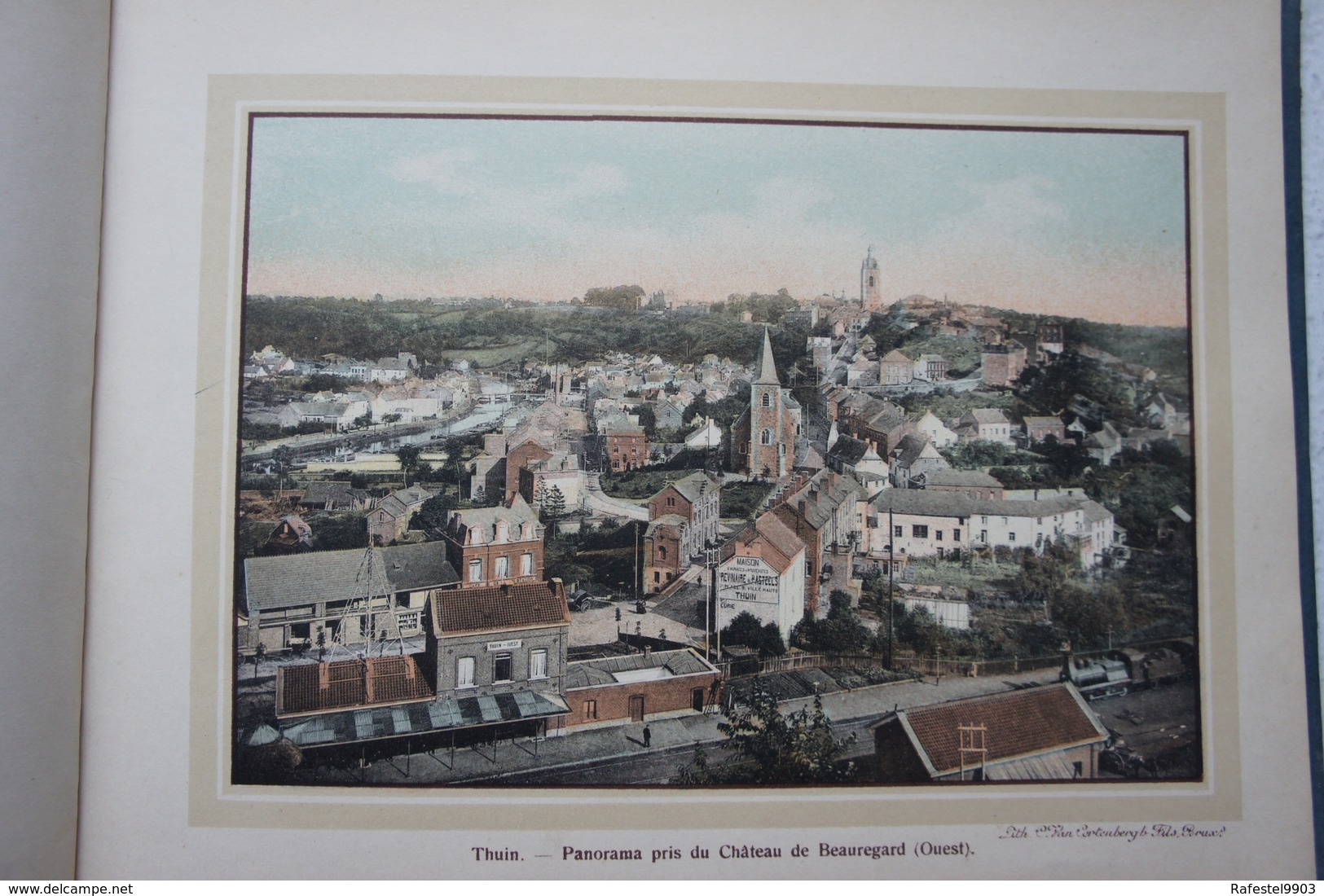 Livre Souvenir De THUIN Et ABBAYE D'AULNE Grandes Cartes Postales Colorisée Hainaut - Belgique