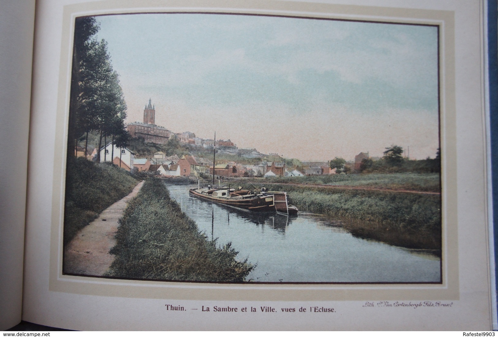 Livre Souvenir de THUIN et ABBAYE D'AULNE Grandes cartes postales colorisée Hainaut