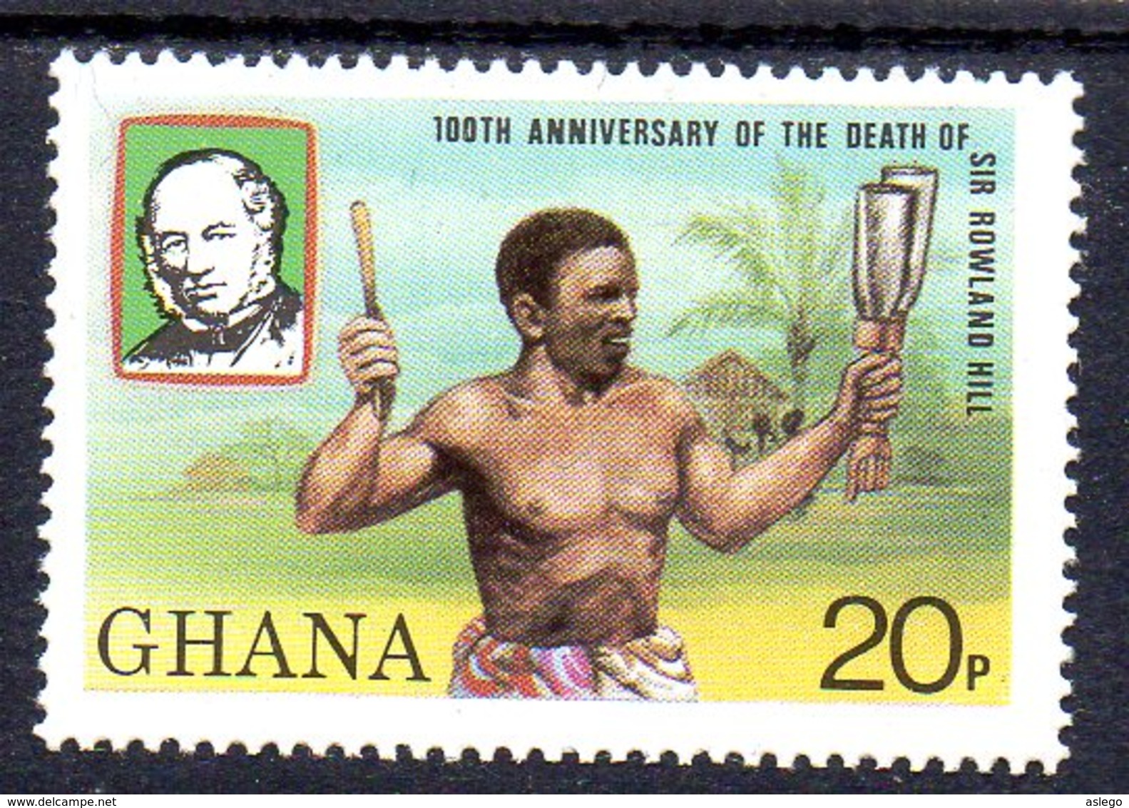 1980, Ghana, Rowland Hill, Clochette, Musique - Ghana (1957-...)