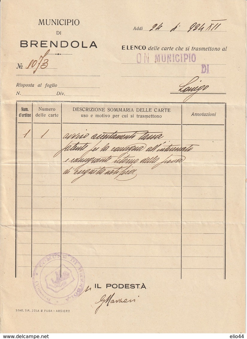 Storia Postale 1934 - Vittorio Emanuele II - - Storia Postale