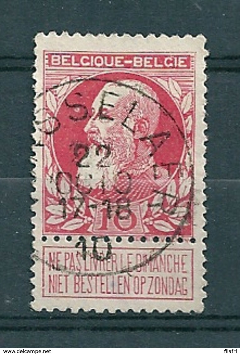 74 Gestempeld VORSSELAER  - COBA 8 Euro - 1905 Barba Grossa