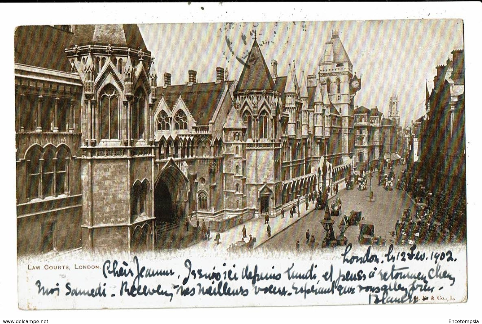 CPA-Carte Postale-Royaume Uni- London-Law Courts-1902- VM10176 - Other & Unclassified