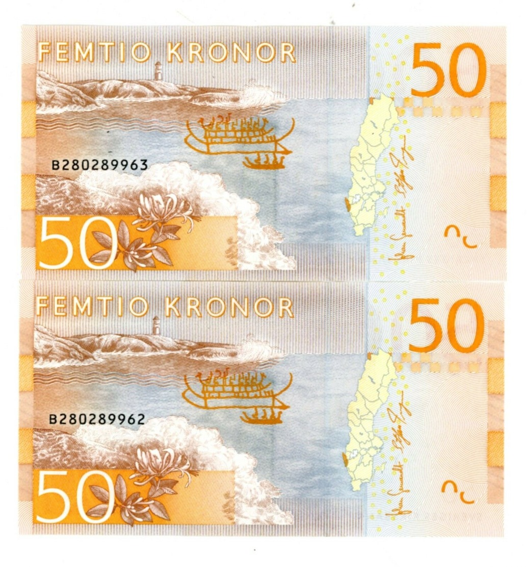 SWEDEN 50 KRONOR (P70) N. D. (2015) UNC - Noruega