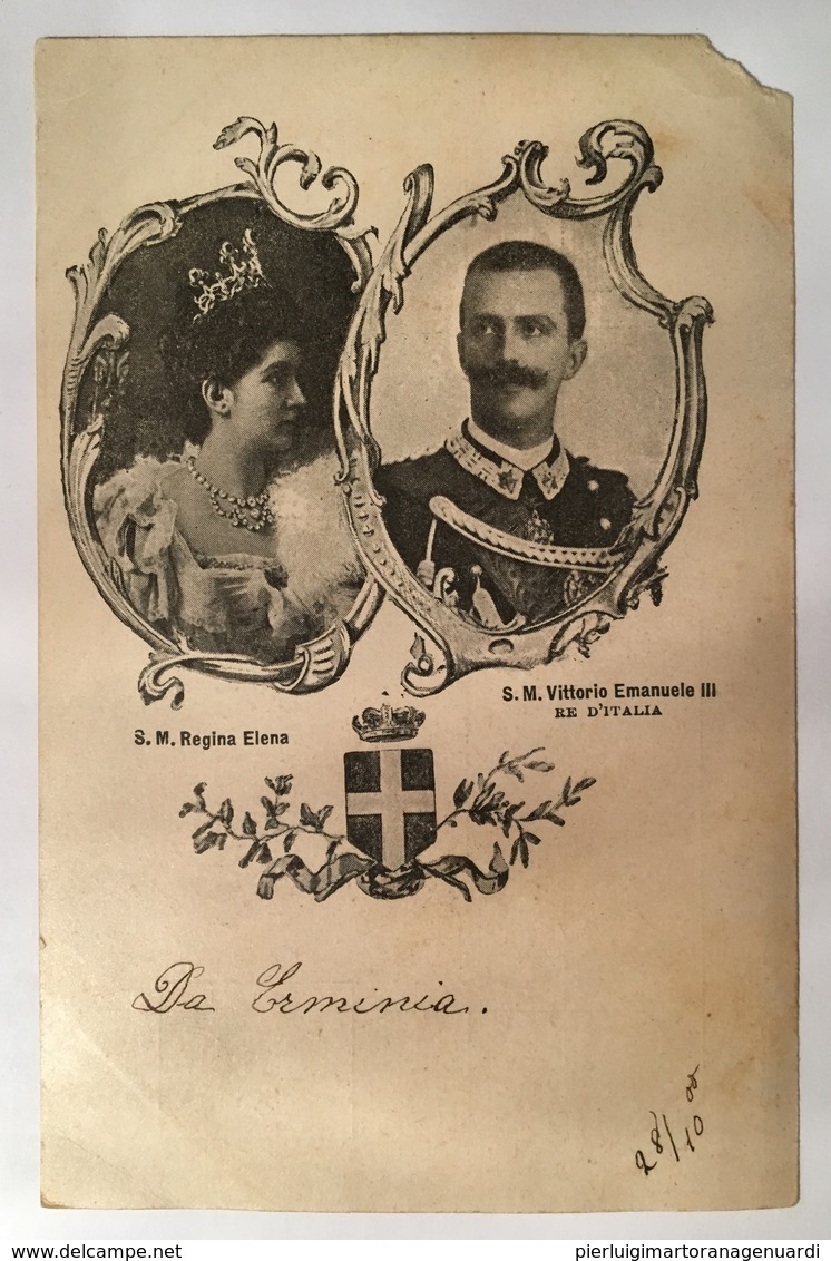 30191 La Regina Elena E Il Re Vittorio Emanuele III - Case Reali