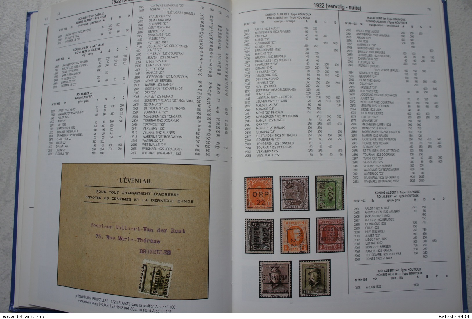 Catalogue Timbres Préoblitérés De Belgique Officiële Catalogus Van De Voorafgestempelde Zegels Van Belgïe 1894-1996 - Belgien