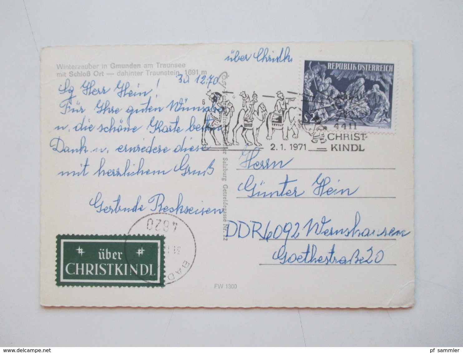 Belegeposten Österreich Christkindl 1956 - 2012 mit über 60 Stk. etl. Leitzettel über Christkindl Fundgrube!! Reco usw.