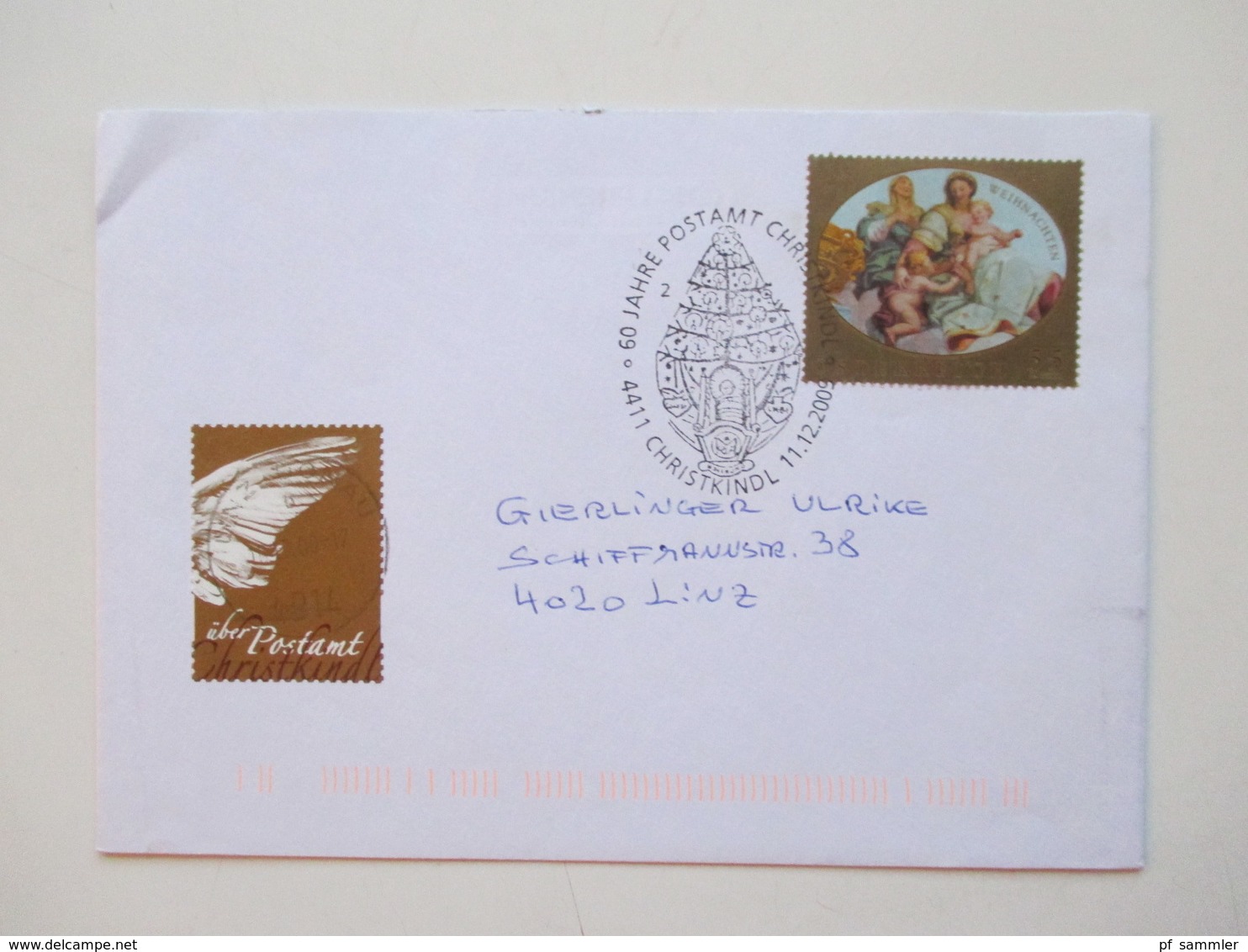 Belegeposten Österreich Christkindl 1956 - 2012 mit über 60 Stk. etl. Leitzettel über Christkindl Fundgrube!! Reco usw.