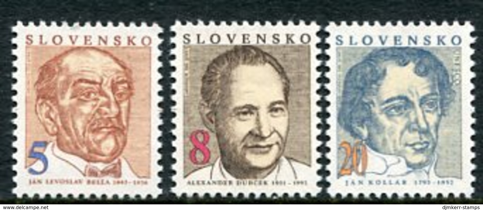 SLOVAKIA 1993 Personalities  MNH / **.  Michel 171-73 - Ungebraucht