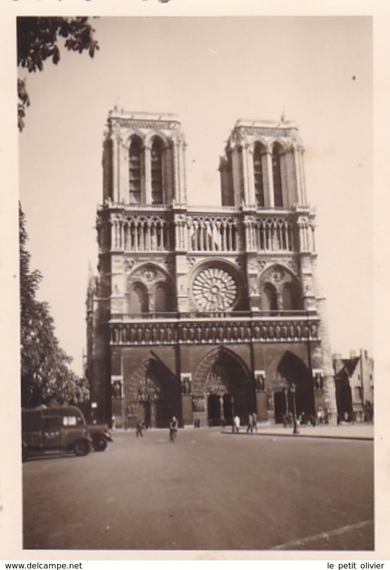 PHOTO ORIGINALE 39 / 45 WW2 WEHRMACHT FRANCE PARIS 1943  NOTRE DAME - Krieg, Militär