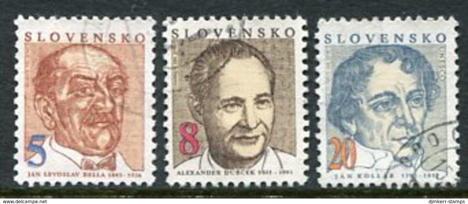 SLOVAKIA 1993 Personalities  Used.  Michel 171-73 - Usados