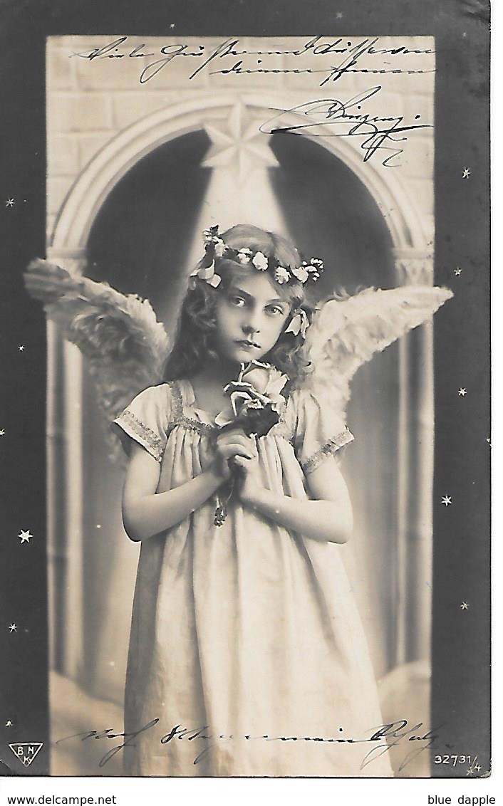 Angel, Ange, Engel, Angelo, Girl With Rose, Fille Avec Rose, Mädchen Mit Rose, Photocard - Anges