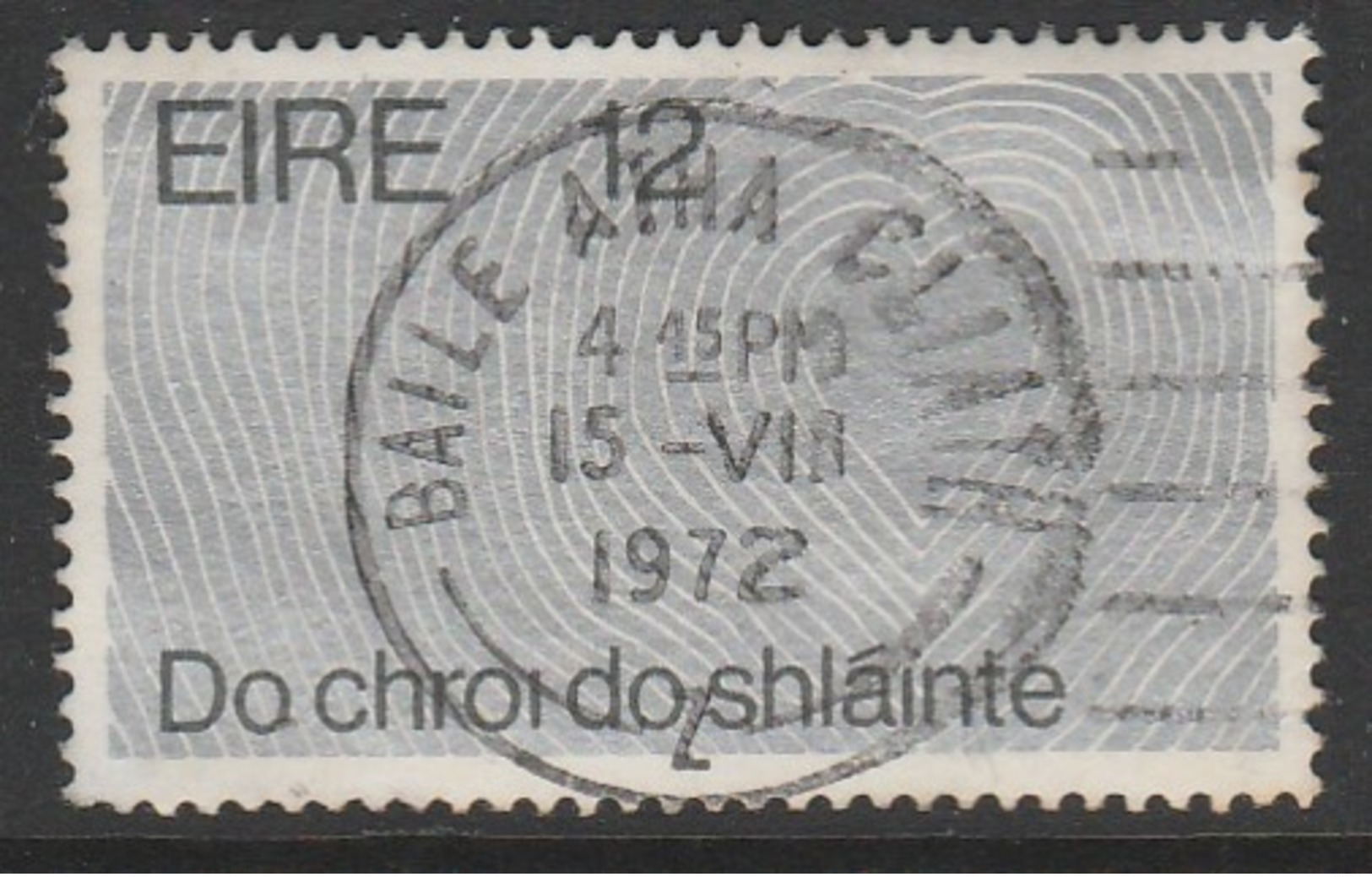 Ireland 1972 International Heart Campaign 12 P Silver SW 284 O Used - Used Stamps